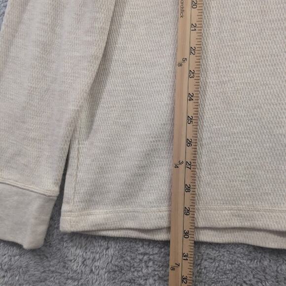 Alesbury Oatmeal Waffle Knit 1/4 Button Henley Long Sleeve T Shirt Men's Size XL - Picture 7 of 10